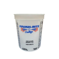 Finish-Rite Quart Paint Mixing Cups with calibrated mixing ratios (box of 100 cups) - Jerzyautopaint.com