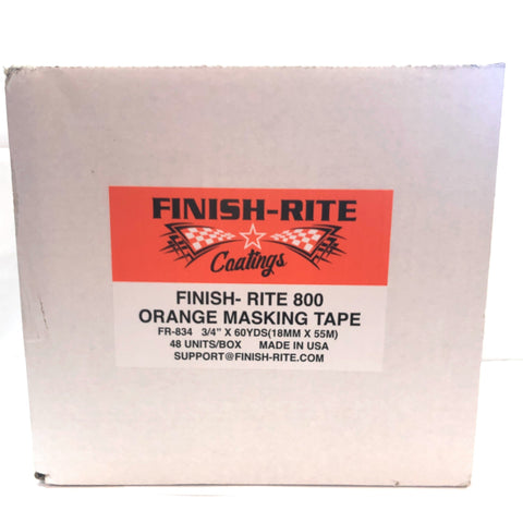 Finish-Rite Automotive Refinish Orange Masking Tape, 3/4" 60 yds/each - Jerzyautopaint.com
