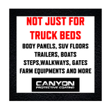 Canyon Bed Liner, Black, Epoxy 1 Gallon with Activator, Fast Dry
